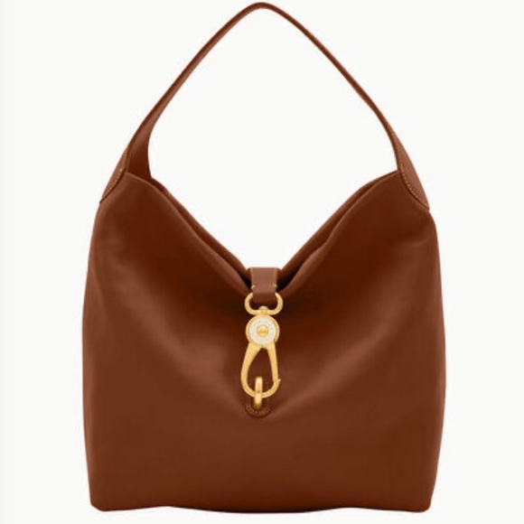 Dooney & Bourke Handbags - Dooney and Bourke Lock Bag never carried just sat in my mothers closet. Brown.